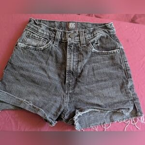 BDG Urban Outfitters Girlfriend High-Rise Black Denim Shorts - Size 24